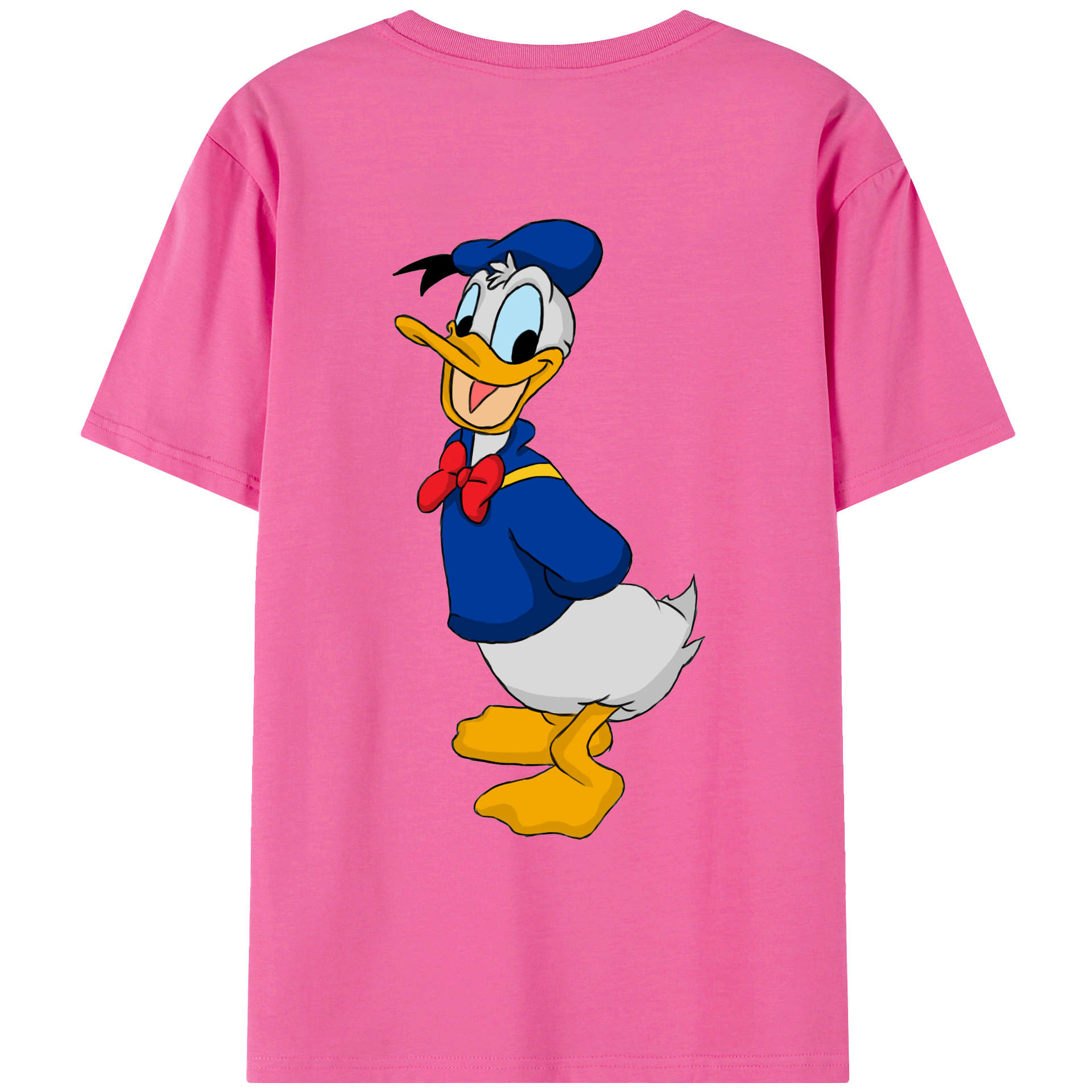 （画像用） ミッキーマウス Mickey Mouse レディース半袖Tシャツ(バックプリント)